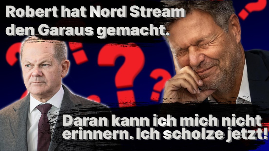 "Habeck hat Nord Stream den Garaus gemacht" – Daran kann Scholz sich jedoch nicht mehr erinnern