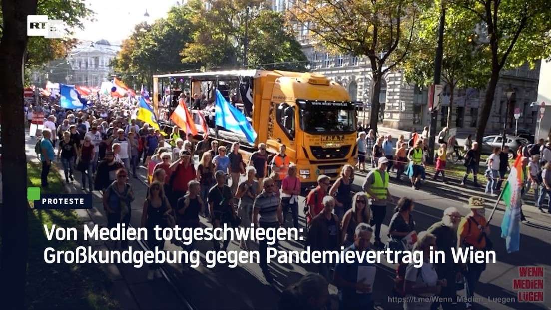 Von Medien totgeschwiegen: Großkundgebung gegen Pandemievertrag in Wien