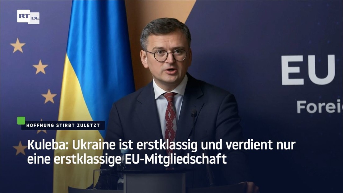 Kuleba: Ukraine ist erstklassig und verdient nur eine erstklassige EU-Mitgliedschaft