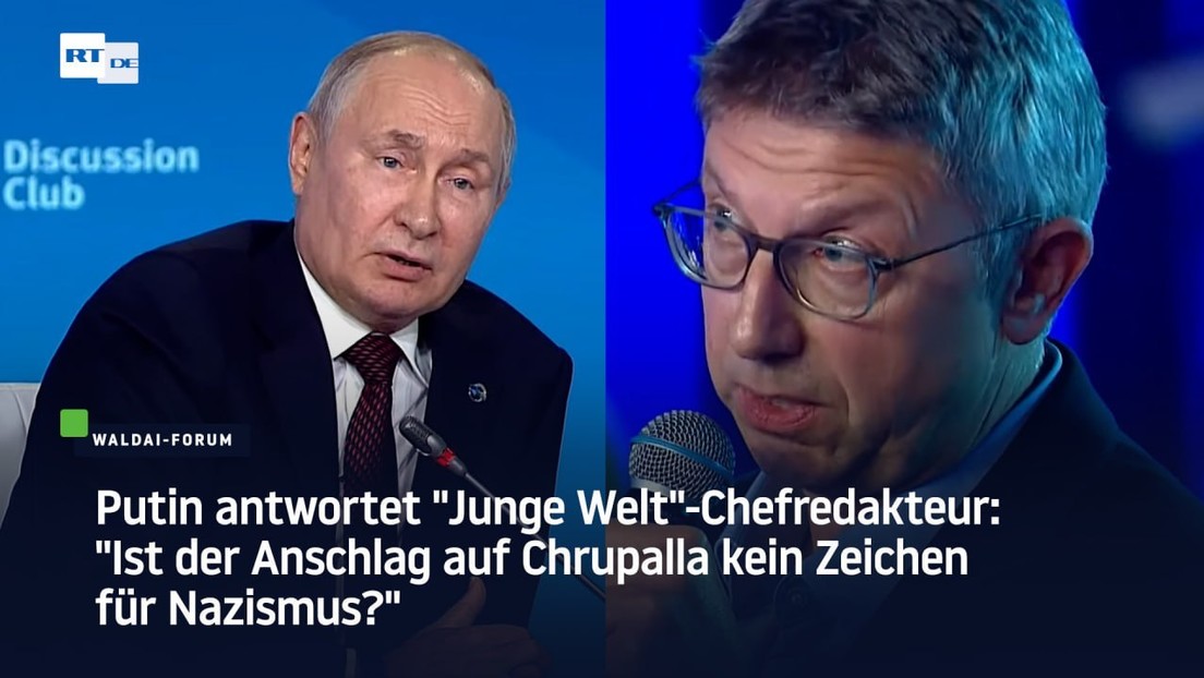 Putin zu "Junge Welt"-Chefredakteur: "Ist der Anschlag auf Chrupalla kein Zeichen für Nazismus?"
