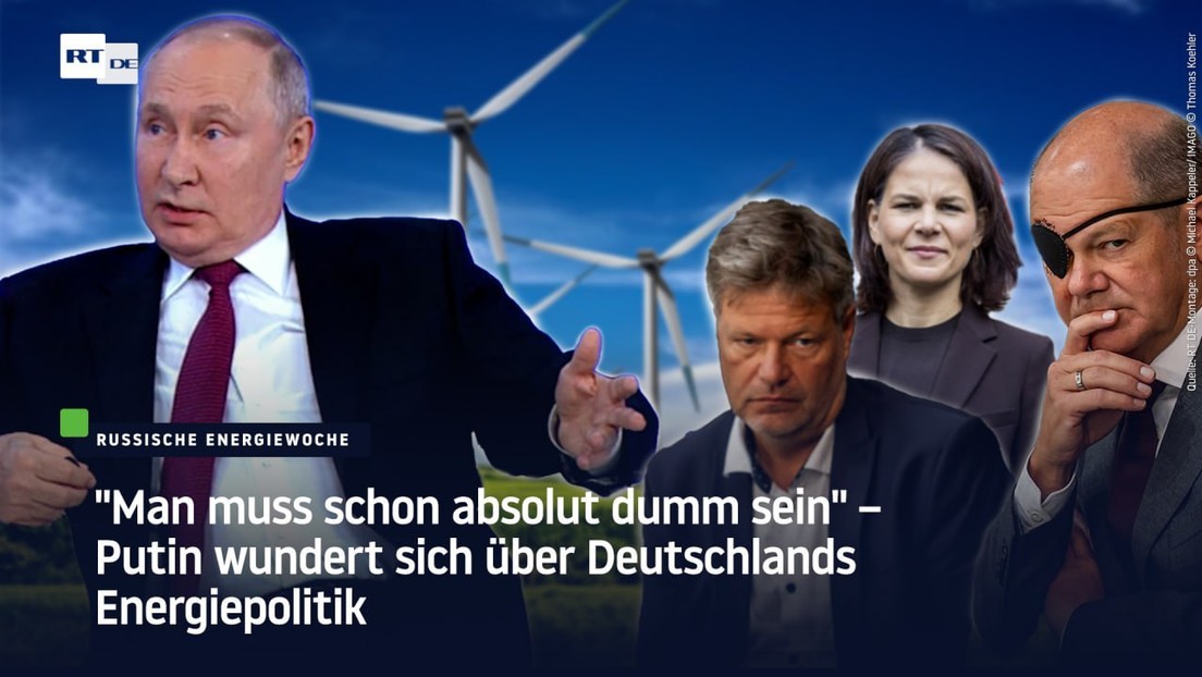 "Man muss schon absolut dumm sein" – Putin wundert sich über Deutschlands Energiepolitik
