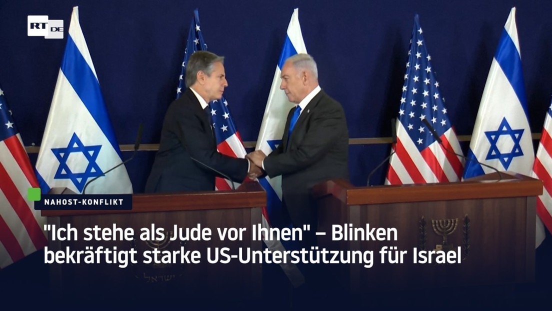 "Ich stehe als Jude vor Ihnen" – Blinken bekräftigt starke US-Unterstützung für Israel