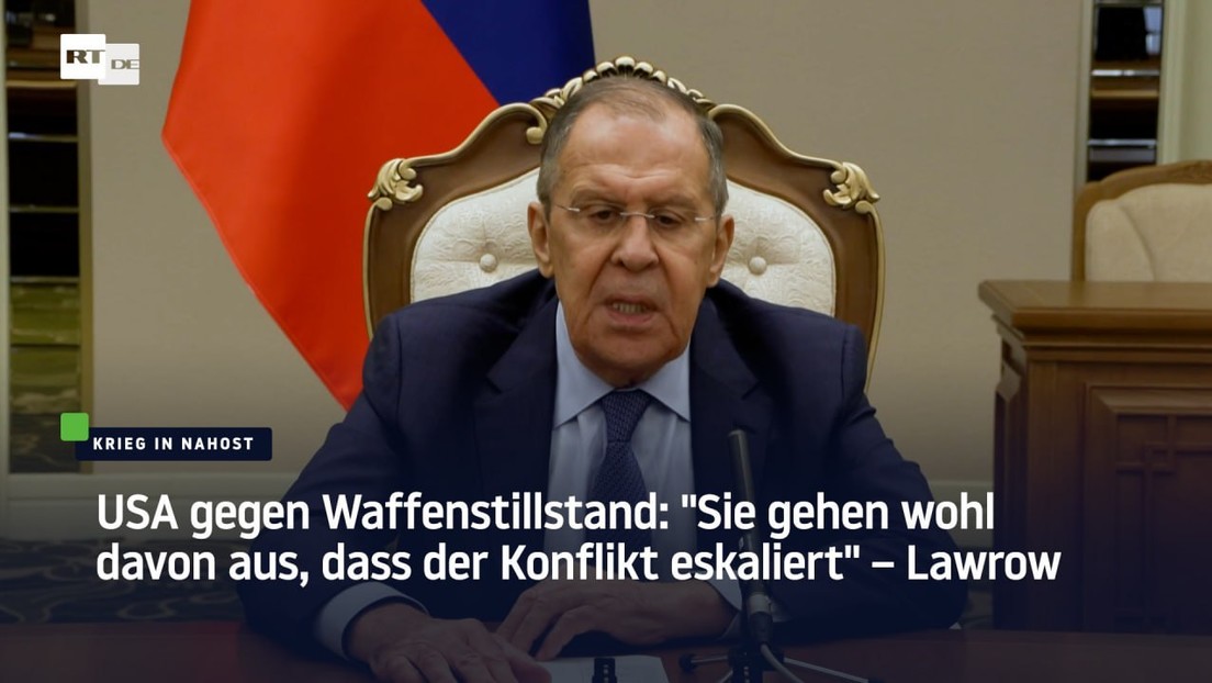 Lawrow zum US-Veto im Sicherheitsrat: "Sie gehen wohl von einer Eskalation des Konflikts aus"