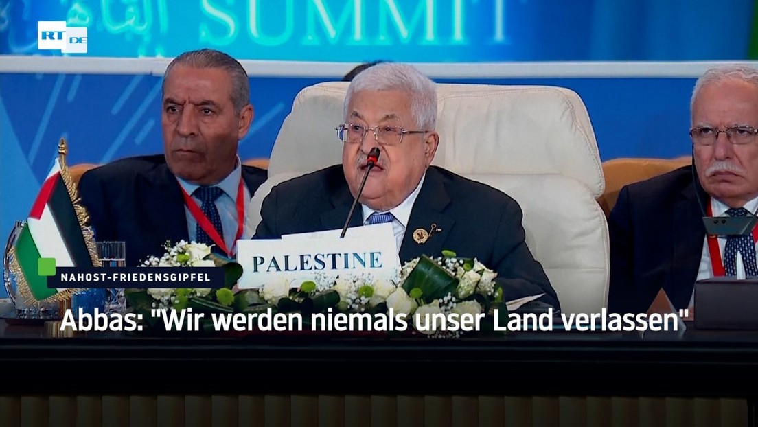 Abbas: "Wir werden niemals unser Land verlassen"
