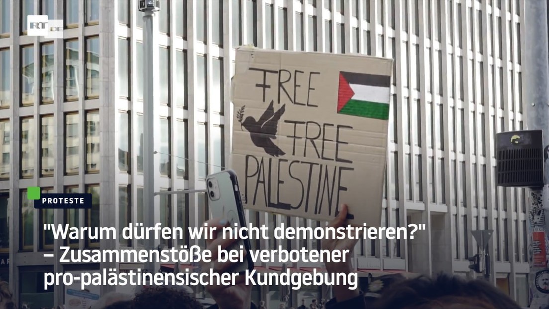 "Warum dürfen wir nicht demonstrieren?" – Zusammenstöße auf pro-palästinensischer Kundgebung