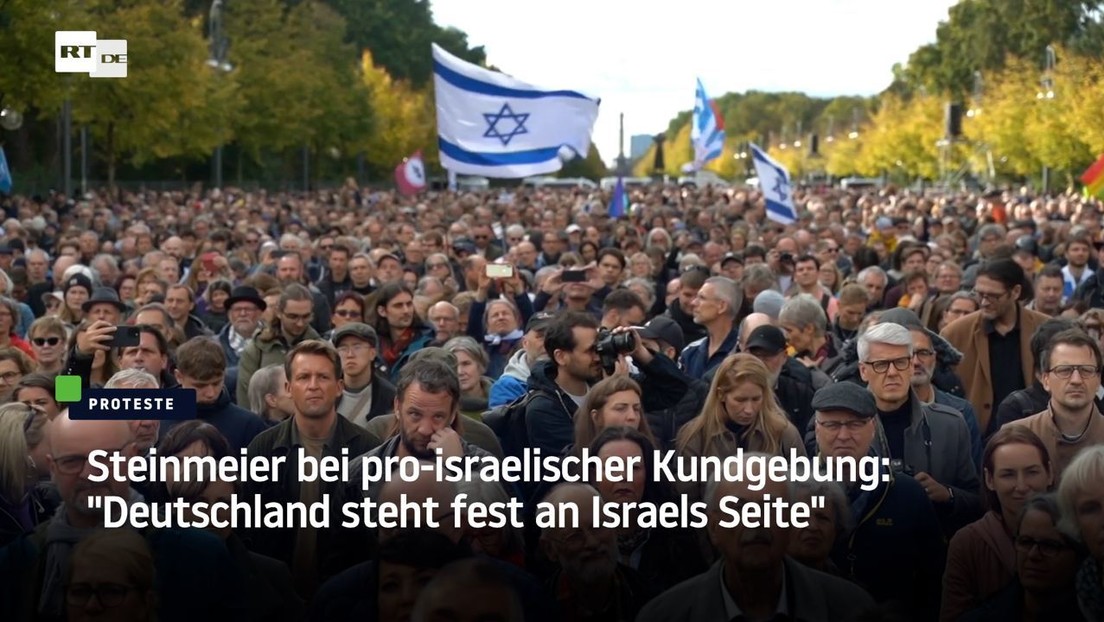 Steinmeier bei pro-israelischer Kundgebung: "Deutschland steht fest an Israels Seite"