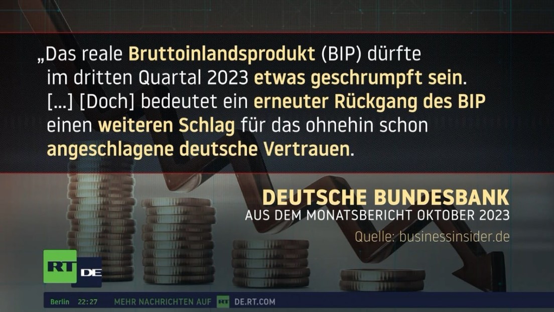 Bundesbank: Deutsche Wirtschaft schrumpft