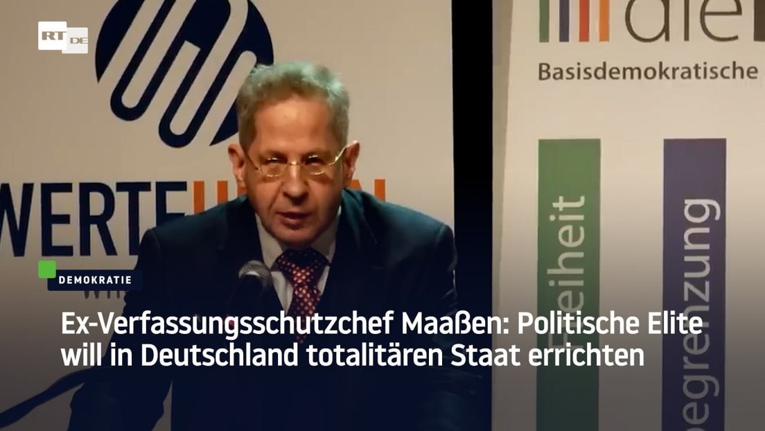 Ex-Verfassungsschutzchef Maaßen: Politische Elite will in Deutschland totalitären Staat errichten