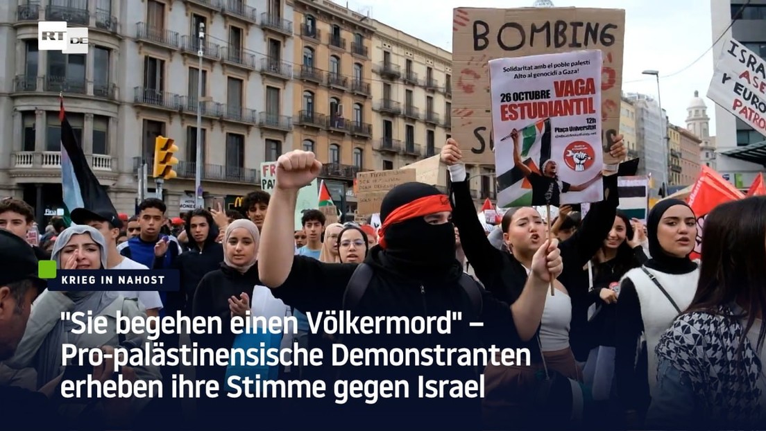"Sie begehen einen Völkermord" – Pro-palästinensische Demonstranten erheben ihre Stimme gegen Israel
