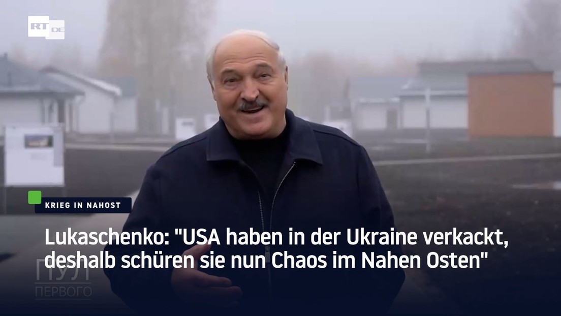 Lukaschenko: "USA haben in der Ukraine verkackt, deshalb schüren sie nun Chaos im Nahen Osten"