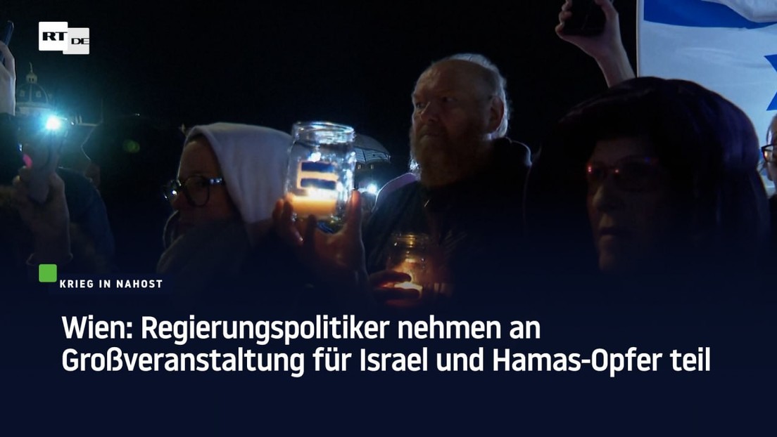 Wien: Regierungspolitiker nehmen an Großveranstaltung für Israel und Hamas-Opfer teil