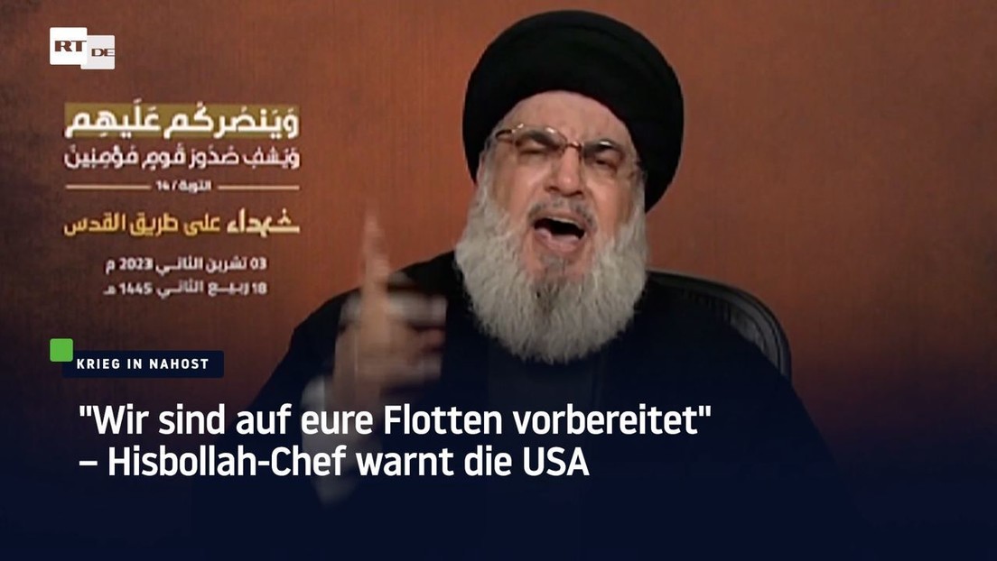 "Wir sind auf eure Flotten vorbereitet" – Hisbollah-Chef warnt die USA