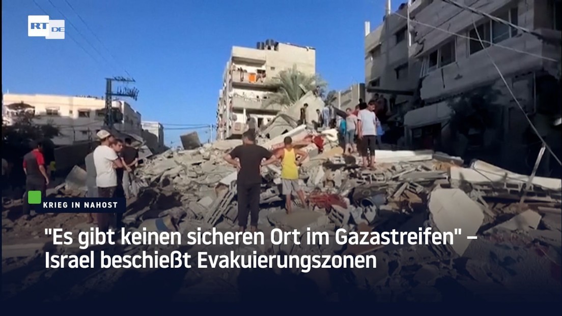 "Es gibt keinen sicheren Ort im Gazastreifen" – Israel beschießt Evakuierungszonen