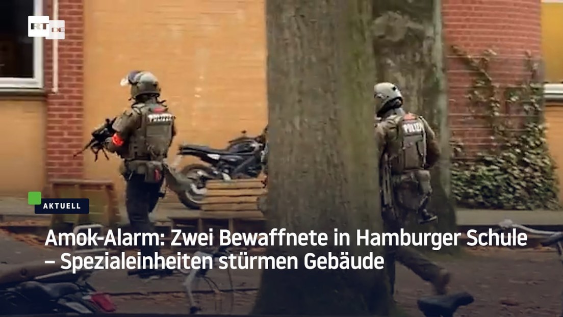 Amok-Alarm: Zwei Bewaffnete in Hamburger Schule – Spezialeinheiten stürmen Gebäude