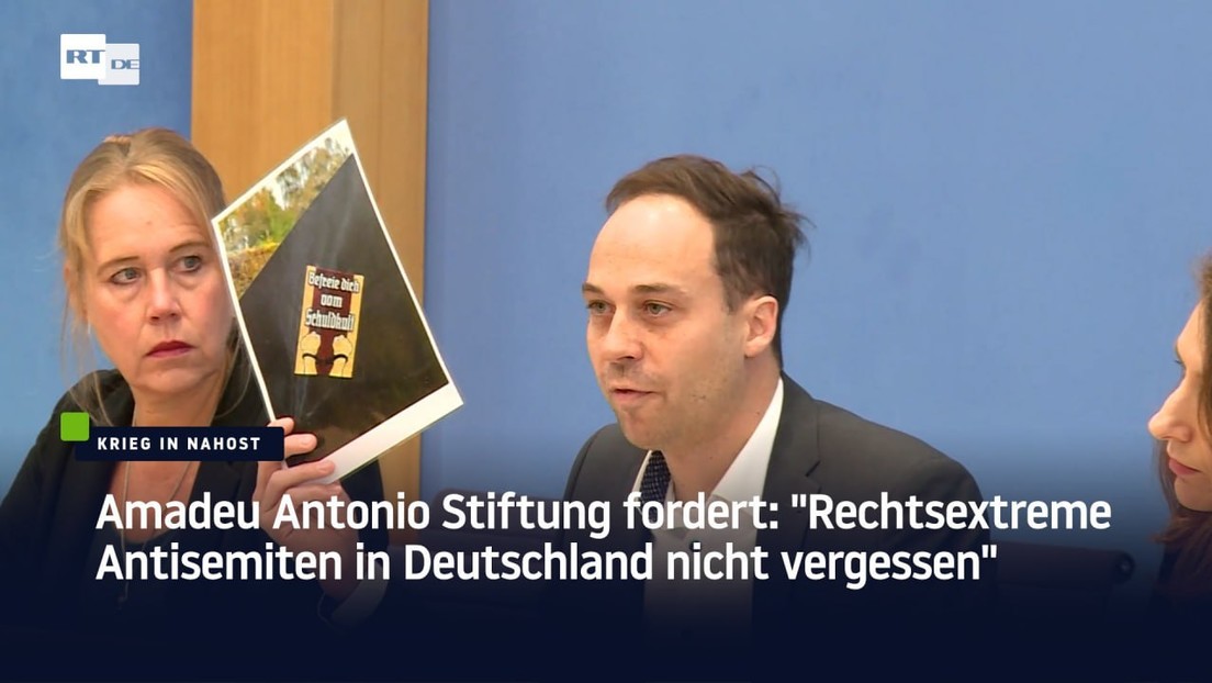 Amadeu Antonio Stiftung fordert: "Rechtsextreme Antisemiten in Deutschland nicht vergessen"