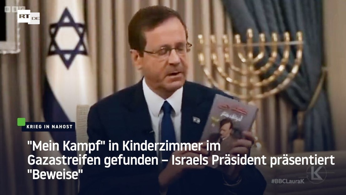 "Mein Kampf" in Kinderzimmer im Gazastreifen gefunden – Israels Präsident präsentiert "Beweise"