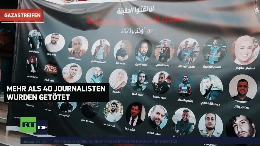 In ständiger Lebensgefahr: Mehr als 40 Journalisten in Gaza getötet