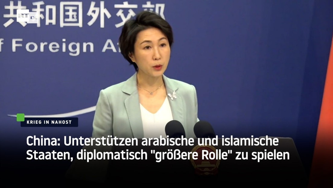 China: Unterstützen arabische und islamische Staaten, diplomatisch "größere Rolle" zu spielen