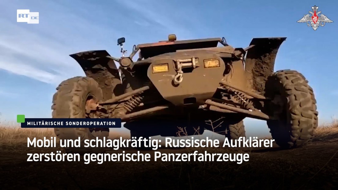 Mobil und schlagkräftig: Russische Aufklärer zerstören gegnerische Panzerfahrzeuge