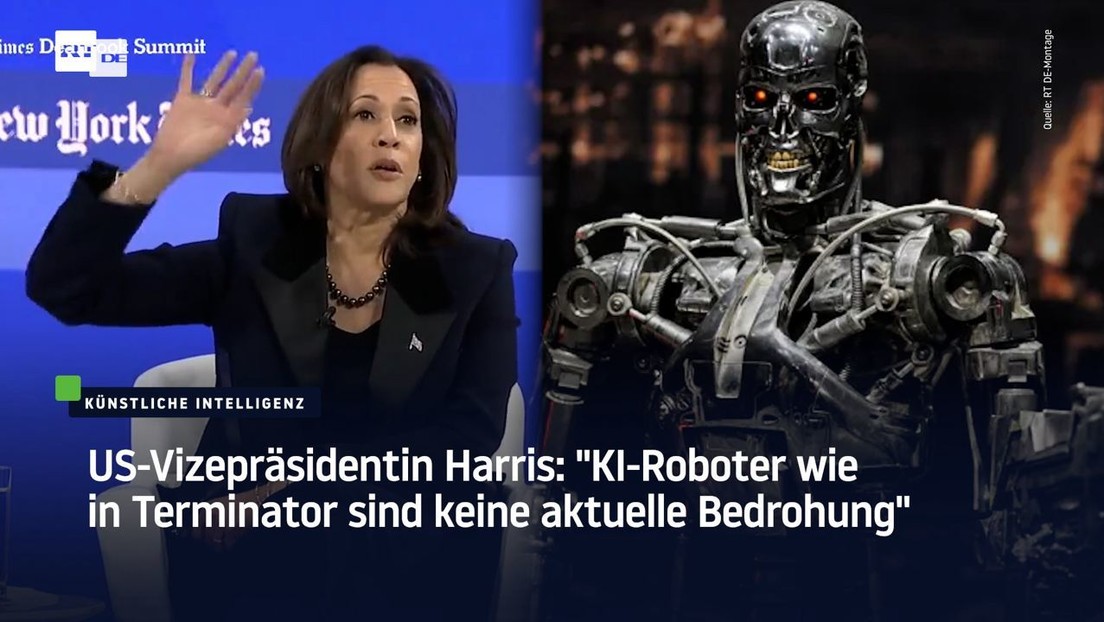 US-Vizepräsidentin Harris: "KI-Roboter wie in Terminator sind keine aktuelle Bedrohung"