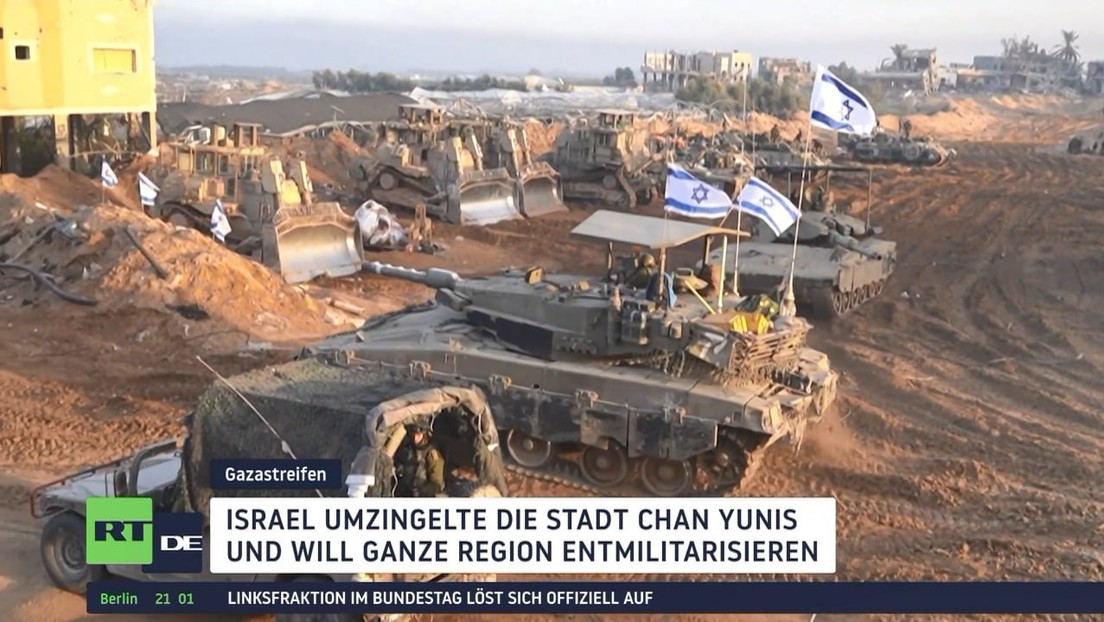 Netanjahu: "Entmilitarisierung des Gazastreifens" – Stadt Chan Yunis von israelischer Armee belagert