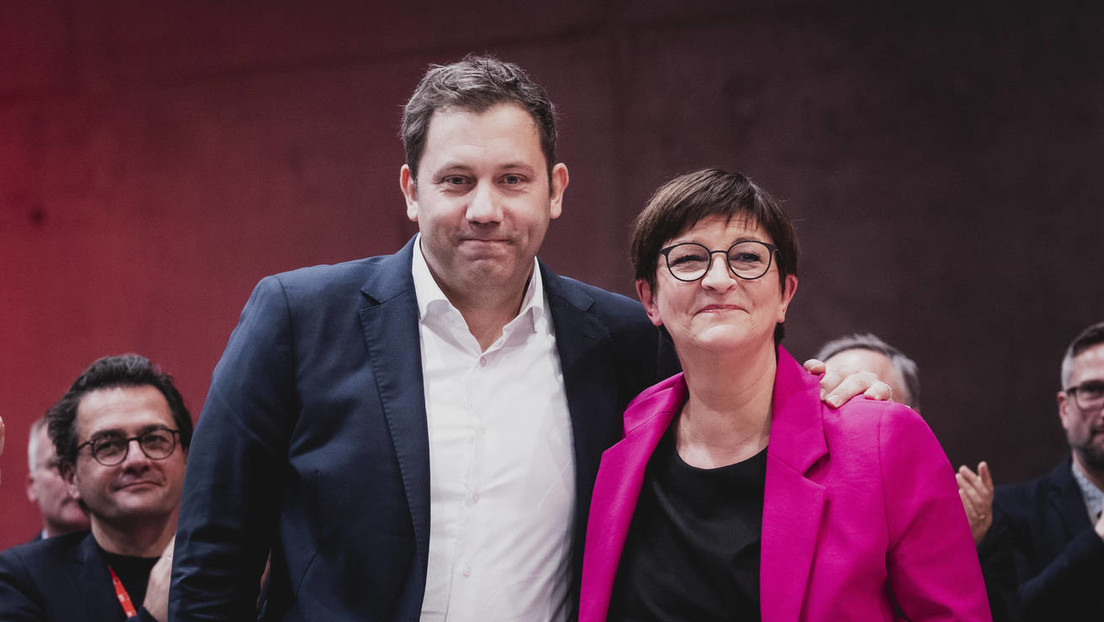 SPD-Vorsitz: Saskia Esken und Lars Klingbeil wiedergewählt