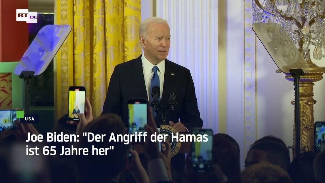 Joe Biden: "Der Angriff der Hamas ist 65 Jahre her"