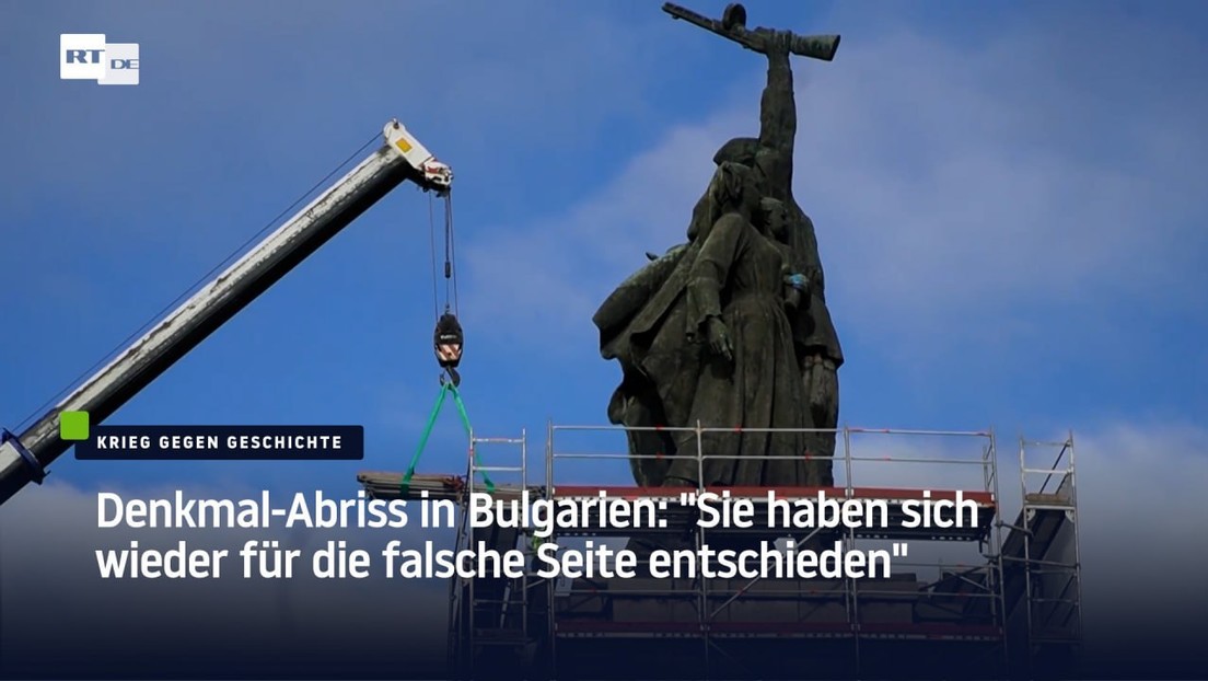 Sacharowa zum Denkmal-Abriss in Bulgarien: "Sie haben sich wieder für die falsche Seite entschieden"