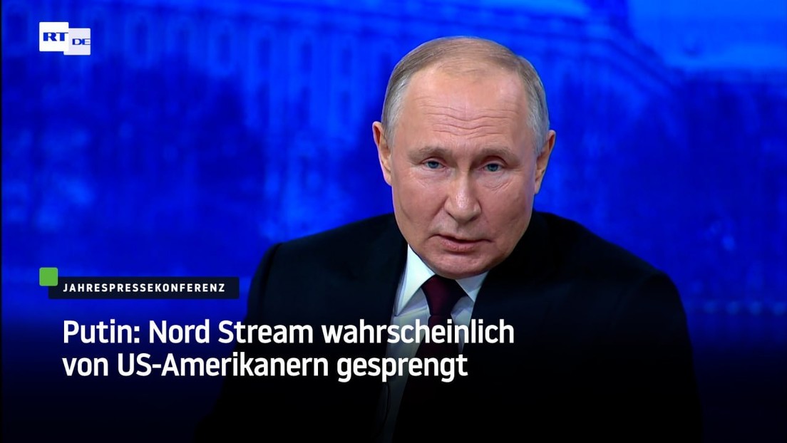 Putin: Nord Stream wahrscheinlich von US-Amerikanern gesprengt