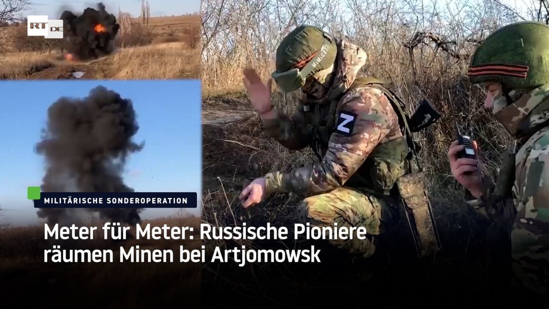 Meter für Meter: Russische Pioniere räumen Minen bei Artjomowsk