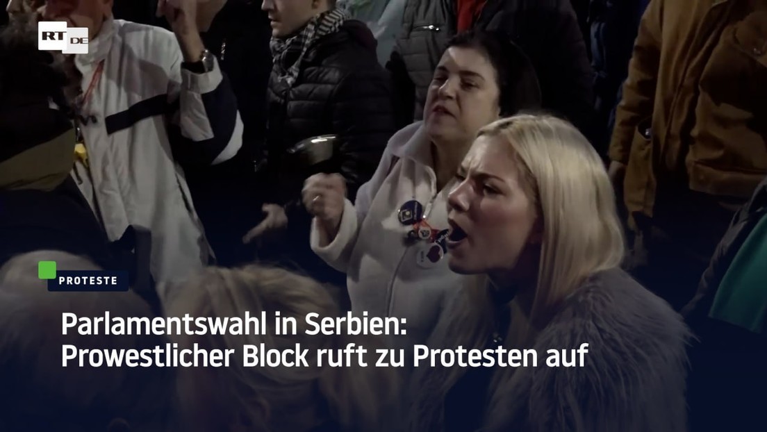 Parlamentswahl in Serbien: Prowestlicher Block ruft zu Protesten auf