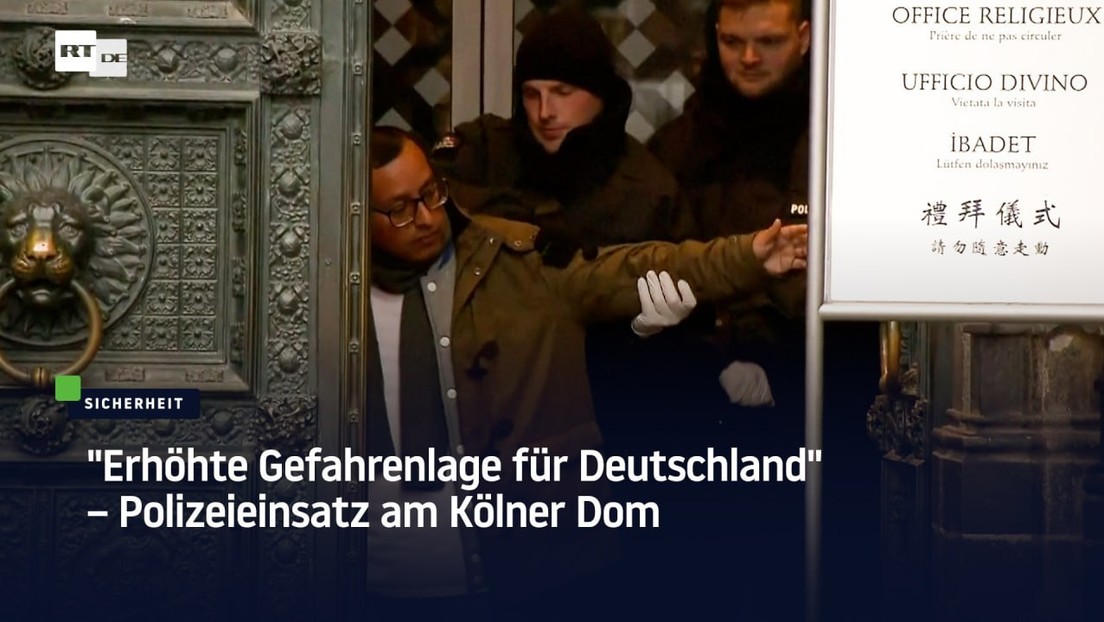 "Erhöhte Gefahrenlage für Deutschland" – Polizeieinsatz am Kölner Dom