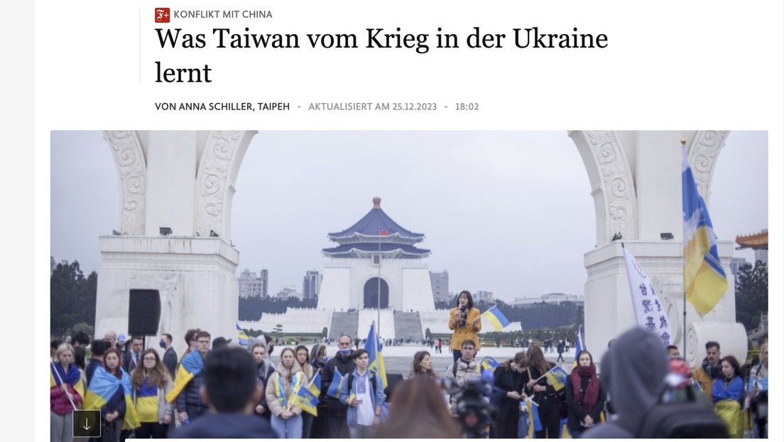 Trotz schwerer ukrainischer Verluste: "FAZ" sieht ukrainische Armee als Vorbild für Taiwan
