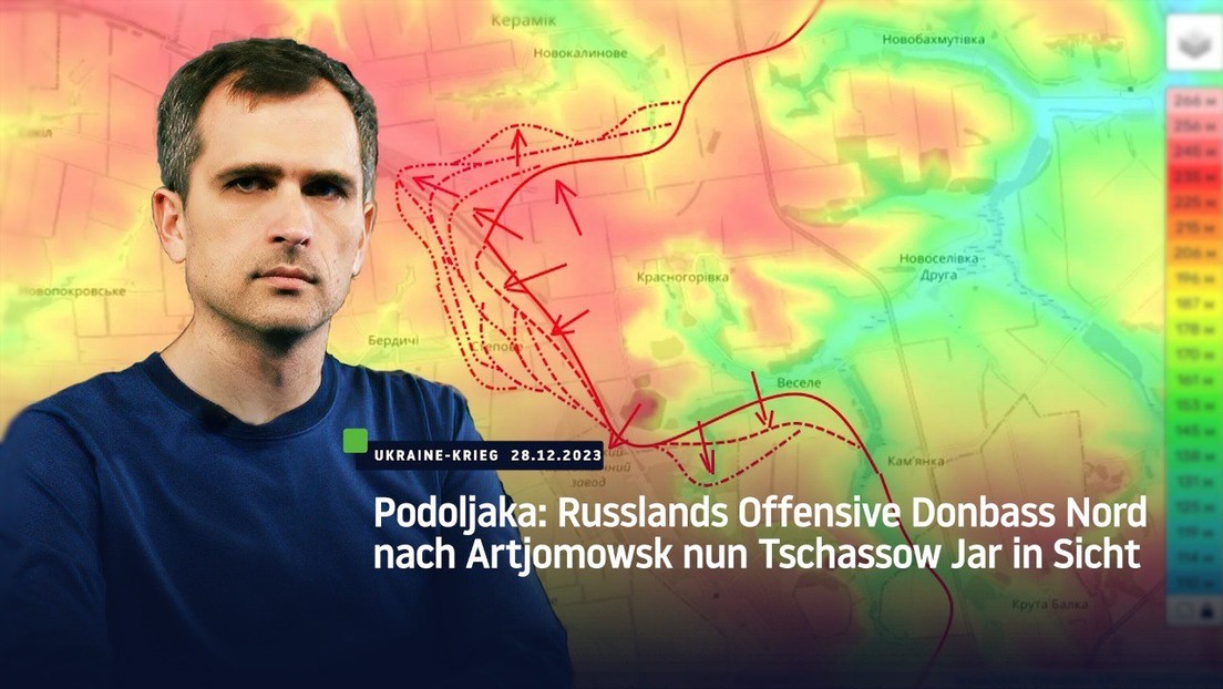 Podoljaka: Russlands Offensive Donbass Nord – nach Artjomowsk nun Tschassow Jar in Sicht