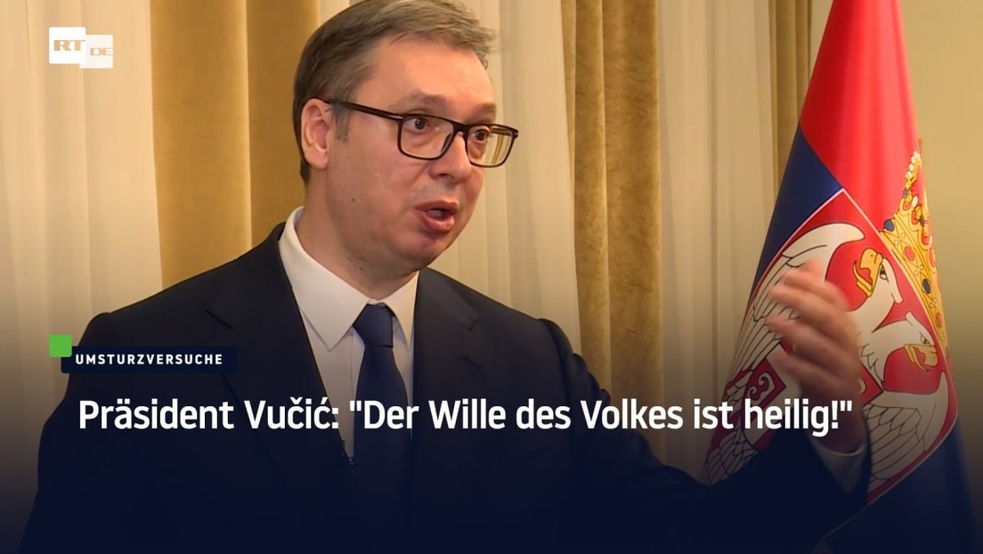 Präsident Vučić: "Der Wille des Volkes ist heilig!"