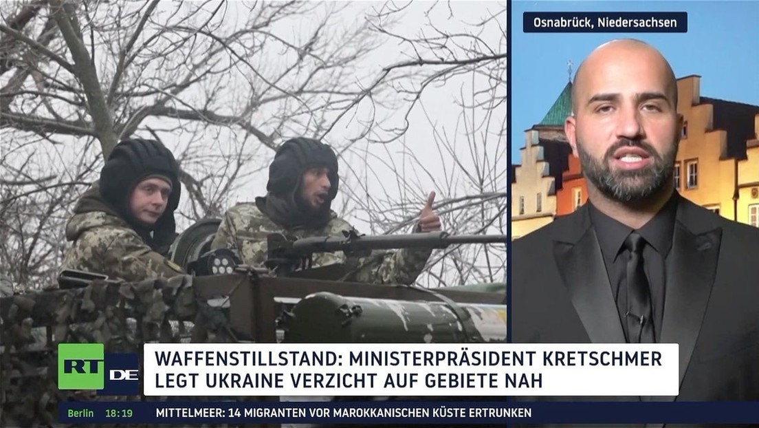 Waffenstillstand: Ministerpräsident Kretschmer legt Ukraine Verzicht auf Gebiete nahe