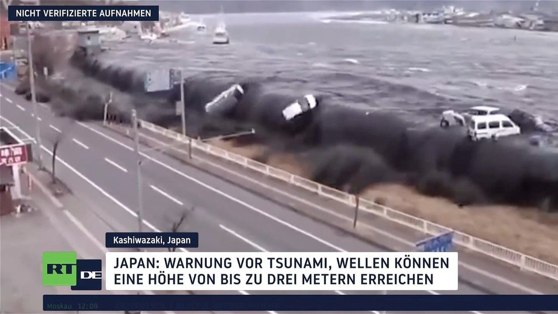 Erdbeben in Japan: Warnung vor Tsumani