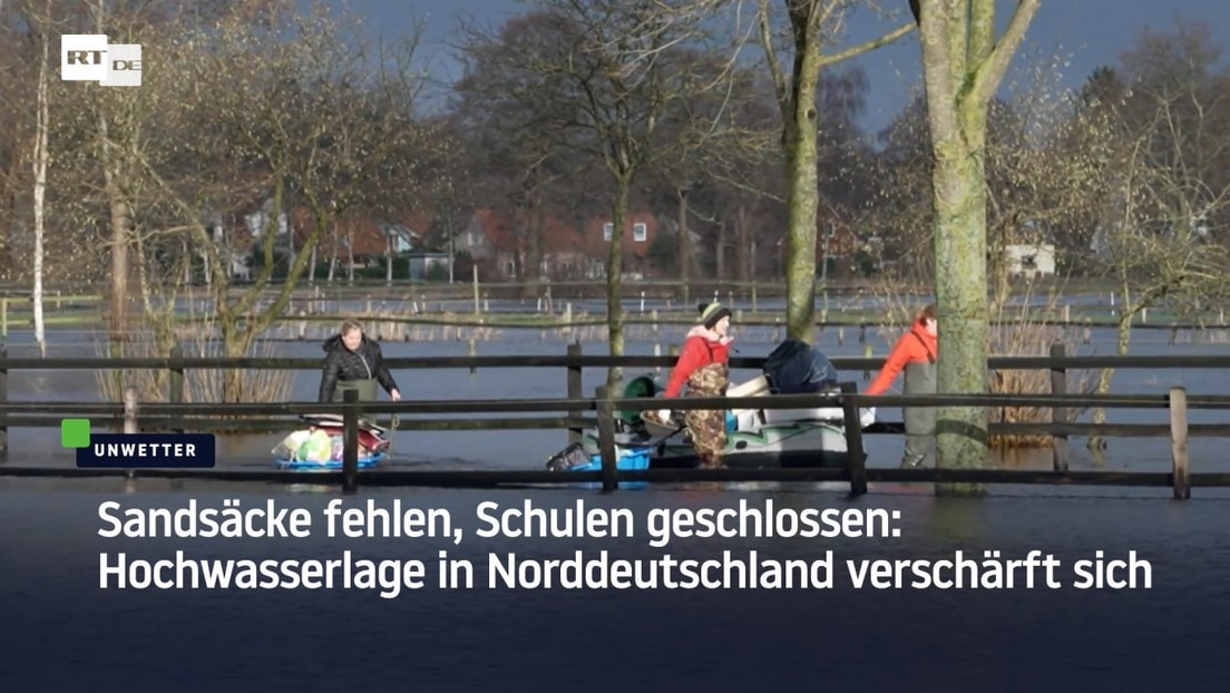 Sandsäcke fehlen, Schulen geschlossen: Hochwasserlage in Norddeutschland verschärft sich