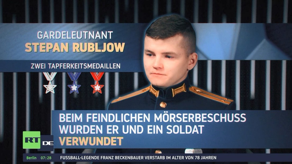 Exklusiv: Gardeleutnant Rubljow verweigerte eigene Evakuierung und rettete verwundeten Soldaten