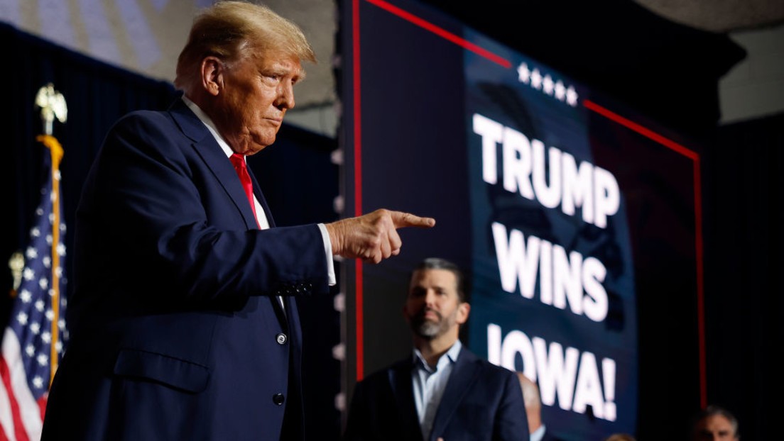 US-Vorwahl in Iowa: Donald Trump räumt souverän das Feld ab und gewinnt mit Vorsprung