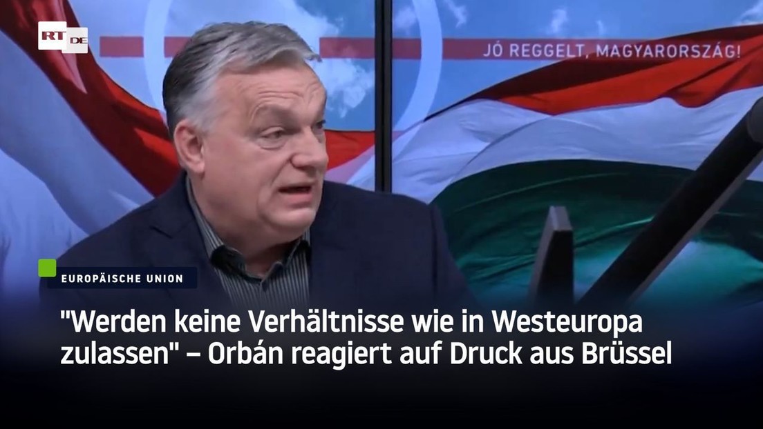 "Werden keine Verhältnisse wie in Westeuropa zulassen" – Orbán reagiert auf Druck aus Brüssel