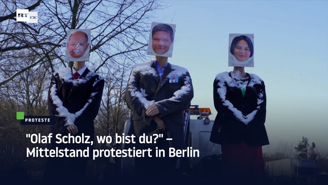 "Olaf Scholz, wo bist du?" – Mittelstand protestiert in Berlin