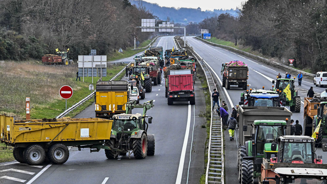 Auch in Frankreich: Landwirte protestieren und blockieren Autobahnen