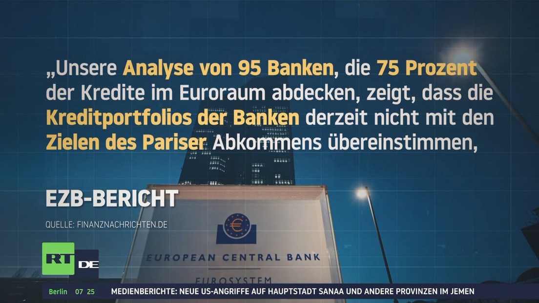 EZB: Banken berücksichtigen "Klimawandel" zu wenig
