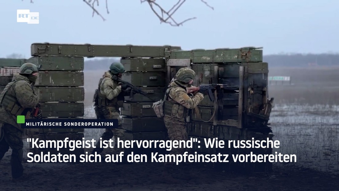 "Kampfgeist ist hervorragend": Wie russische Soldaten sich auf den Kampfeinsatz vorbereiten