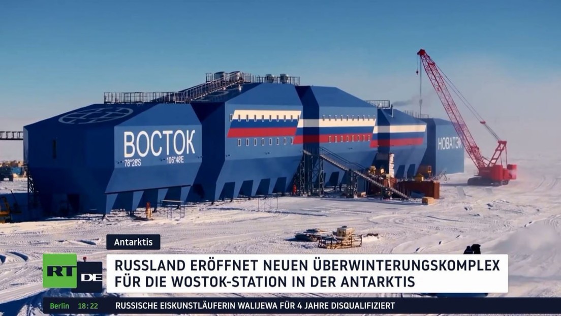 Russland eröffnet neuen Überwinterungskomplex für die Wostok-Station in der Antarktis