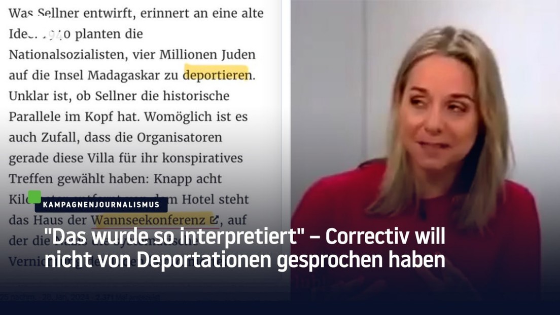 "Das Wurde So Interpretiert" – Correctiv Will Nicht Von Deportationen ...