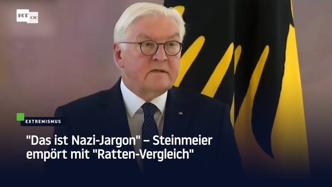 "Das ist Nazi-Jargon" – Steinmeier empört mit Ratten-Vergleich
