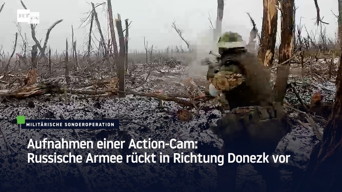 Aufnahmen einer Action-Cam: Russische Armee rückt in Richtung Donezk vor