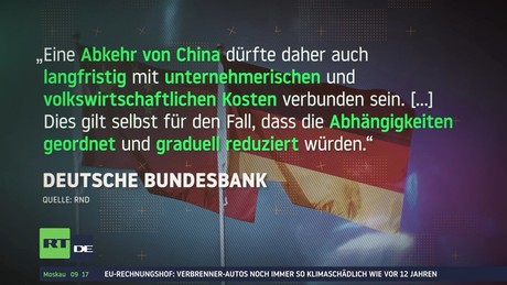 "De-Risking" von China? Bundesbank warnt vor wirtschaftlichen Abkehr vom Reich der Mitte